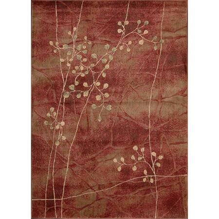 NOURISON Somerset Area Rug Collection Flame 3 Ft 6 In. X 5 Ft 6 In. Rectangle 99446047984